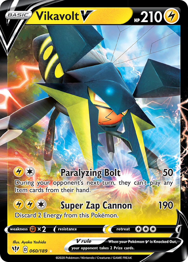 Vikavolt V (060/189) [Sword & Shield: Darkness Ablaze] - Card Brawlers | Quebec | Canada | Yu-Gi-Oh!