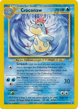 Croconaw (31/111) [Neo Genesis Unlimited] - Card Brawlers | Quebec | Canada | Yu-Gi-Oh!