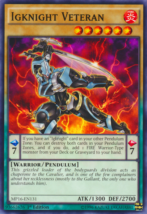 Igknight Veteran [MP16-EN131] Common - Card Brawlers | Quebec | Canada | Yu-Gi-Oh!