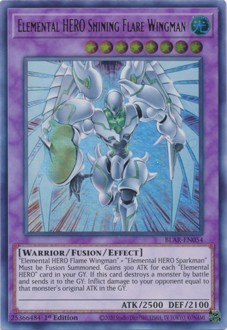 Elemental Hero Shining Flare Wingman [BLAR-EN054] Ultra Rare - Card Brawlers | Quebec | Canada | Yu-Gi-Oh!