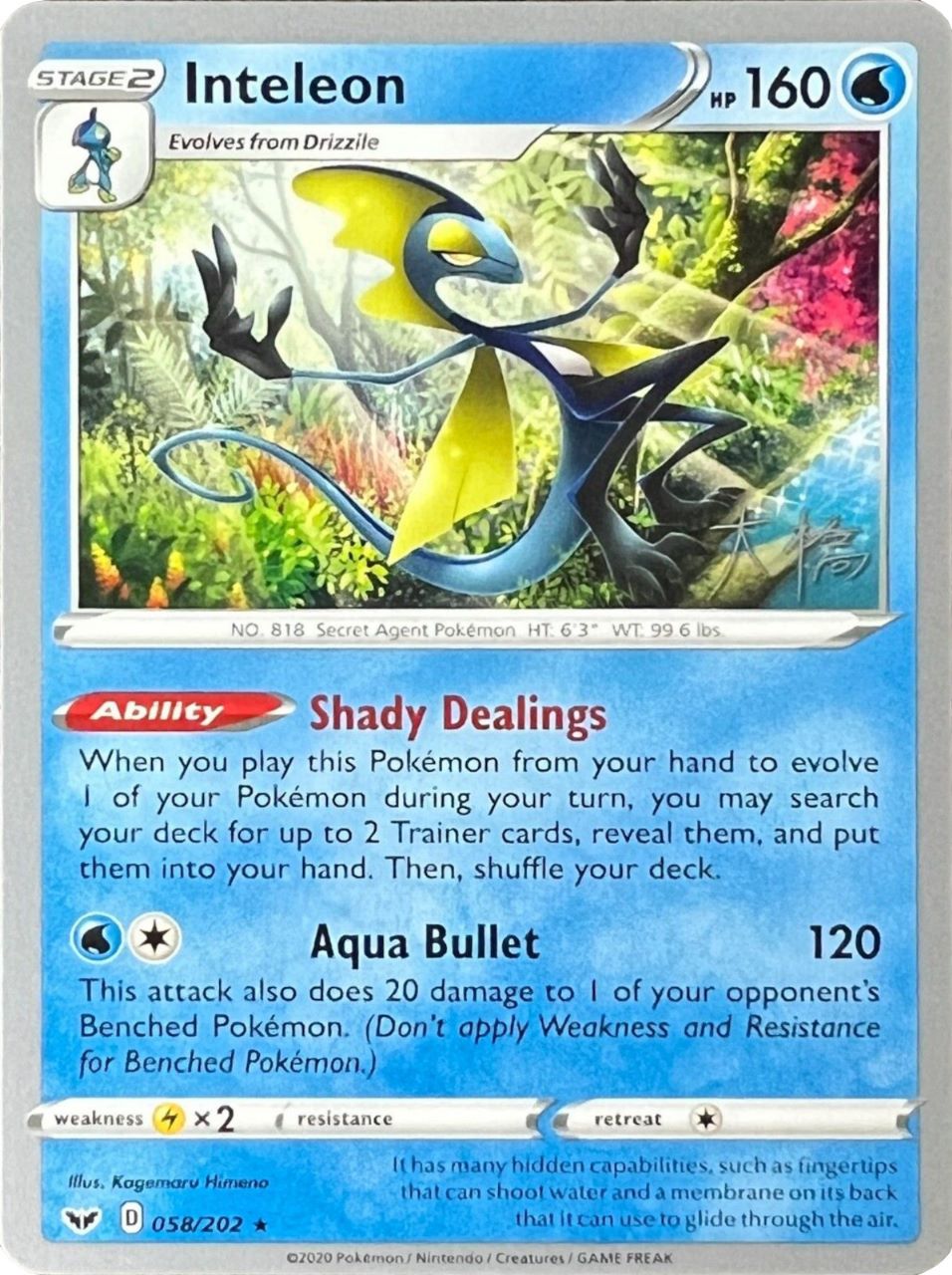 Inteleon (058/202) (Ice Rider Palkia - Rikuto Ohashi) [World Championships 2022] - Card Brawlers | Quebec | Canada | Yu-Gi-Oh!