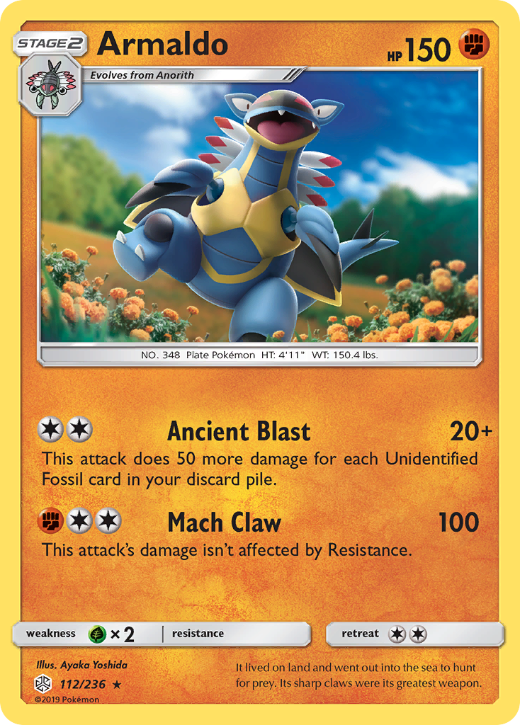 Armaldo (112/236) [Sun & Moon: Cosmic Eclipse] - Card Brawlers | Quebec | Canada | Yu-Gi-Oh!