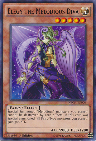 Elegy the Melodious Diva [NECH-EN006] Common - Card Brawlers | Quebec | Canada | Yu-Gi-Oh!