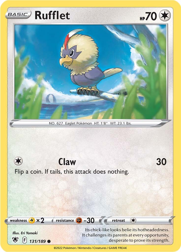 Rufflet (131/189) [Sword & Shield: Astral Radiance] - Card Brawlers | Quebec | Canada | Yu-Gi-Oh!