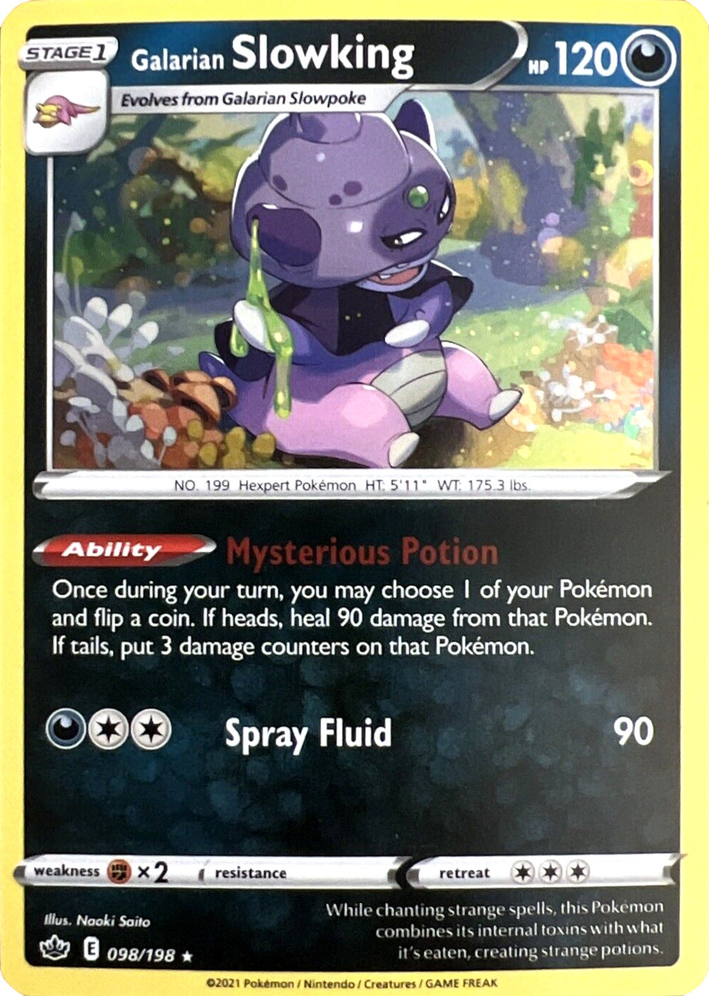 Galarian Slowking (098/198) (Cosmos Holo) [Sword & Shield: Chilling Reign] - Card Brawlers | Quebec | Canada | Yu-Gi-Oh!