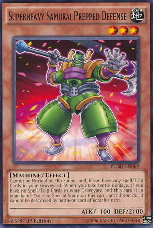 Superheavy Samurai Prepped Defense [BOSH-EN009] Common - Yu-Gi-Oh! - Card Brawlers | Quebec | Canada |