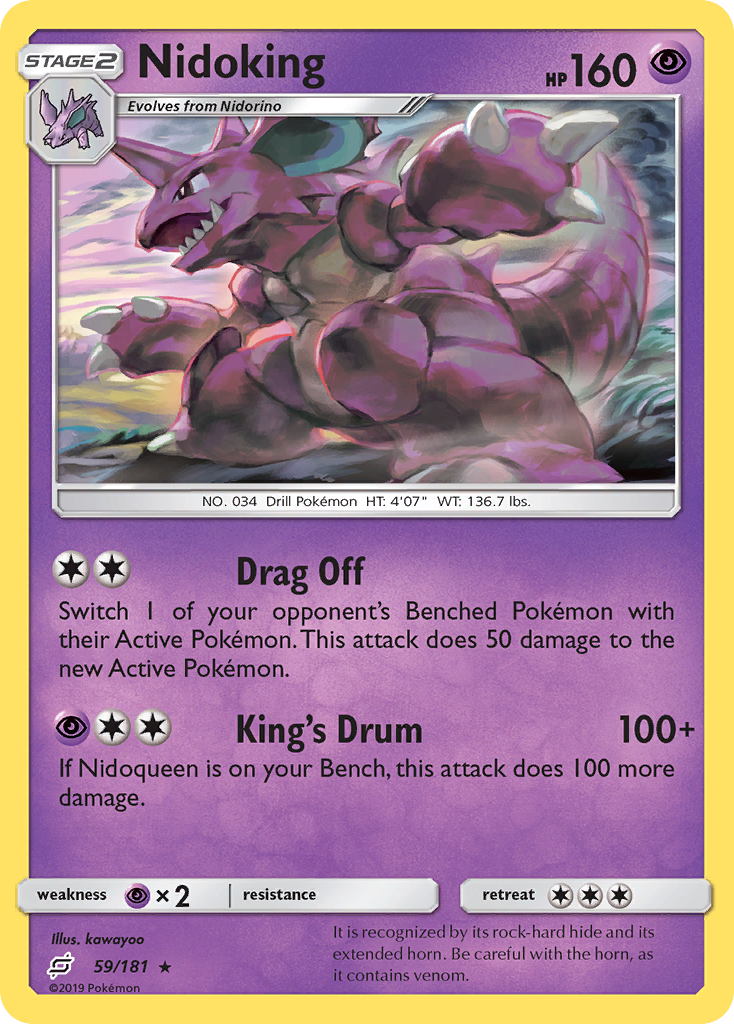 Nidoking (59/181) [Sun & Moon: Team Up] - Card Brawlers | Quebec | Canada | Yu-Gi-Oh!