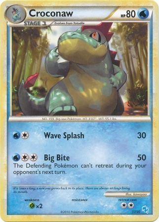 Croconaw (17/30) [HeartGold & SoulSilver: Trainer Kit - Gyarados] - Card Brawlers | Quebec | Canada | Yu-Gi-Oh!