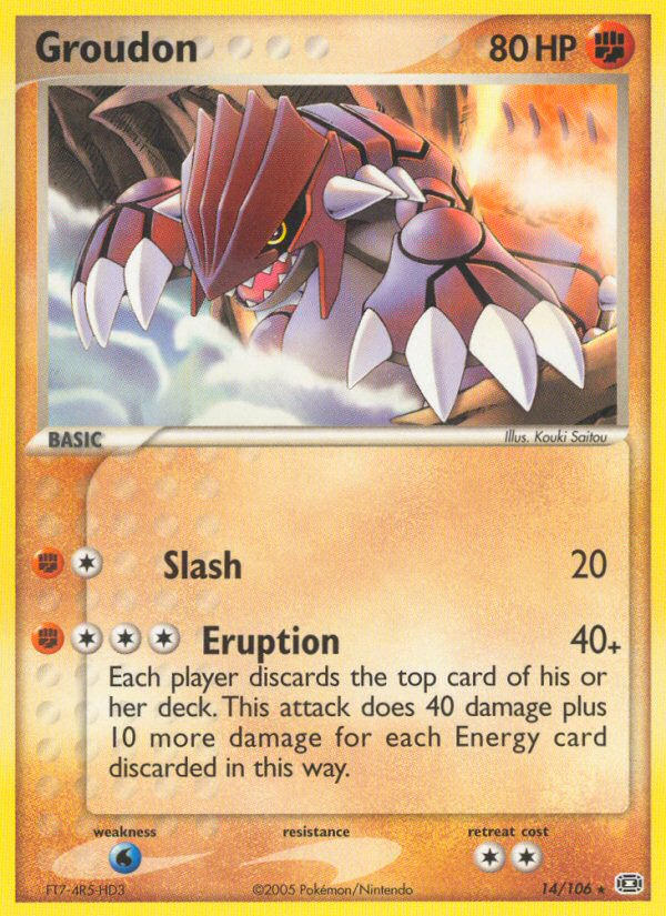 Groudon (14/106) [EX: Emerald] - Card Brawlers | Quebec | Canada | Yu-Gi-Oh!