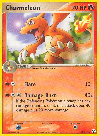 Charmeleon (31/112) [EX: FireRed & LeafGreen] - Card Brawlers | Quebec | Canada | Yu-Gi-Oh!