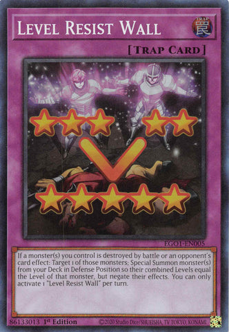 Level Resist Wall [EGO1-EN005] Super Rare - Card Brawlers | Quebec | Canada | Yu-Gi-Oh!