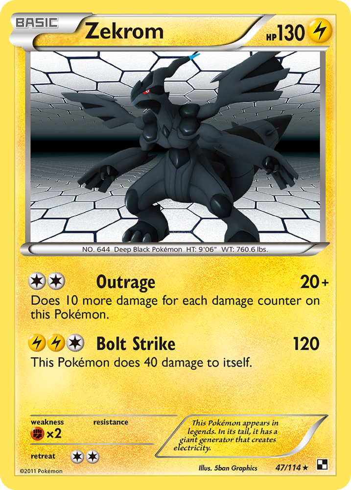 Zekrom (47/114) [Black & White: Base Set] - Card Brawlers | Quebec | Canada | Yu-Gi-Oh!