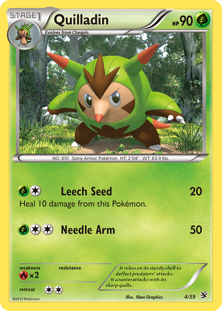 Quilladin (4/39) [XY: Kalos Starter Set] - Card Brawlers | Quebec | Canada | Yu-Gi-Oh!