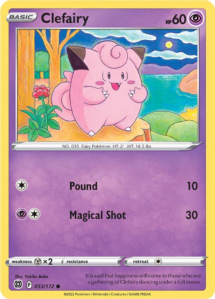 Clefairy (053/172) [Sword & Shield: Brilliant Stars] - Card Brawlers | Quebec | Canada | Yu-Gi-Oh!
