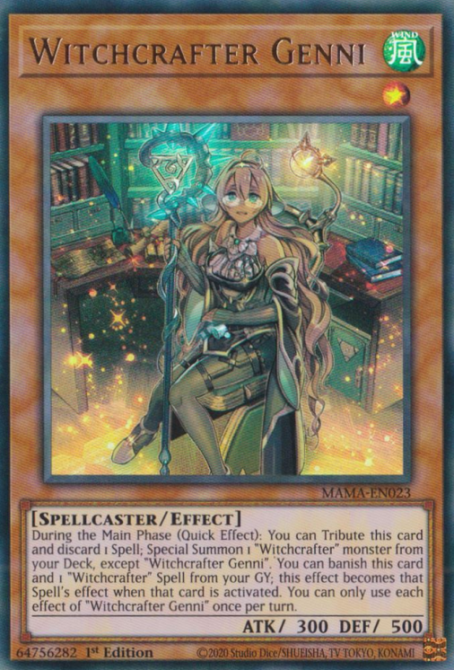 Witchcrafter Genni [MAMA-EN023] Ultra Rare - Card Brawlers | Quebec | Canada | Yu-Gi-Oh!