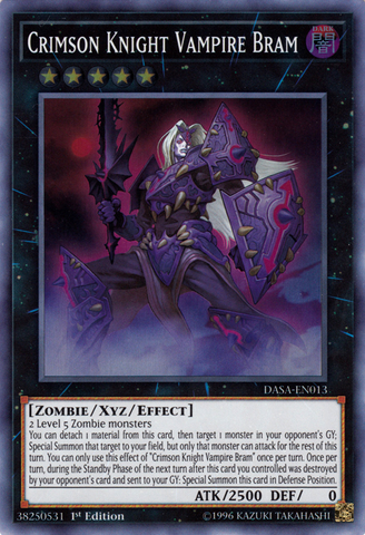 Crimson Knight Vampire Bram [DASA-EN013] Super Rare - Yu-Gi-Oh! - Card Brawlers | Quebec | Canada |