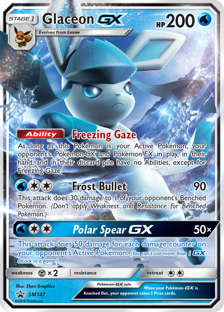 Glaceon GX (SM147) [Sun & Moon: Black Star Promos] - Card Brawlers | Quebec | Canada | Yu-Gi-Oh!
