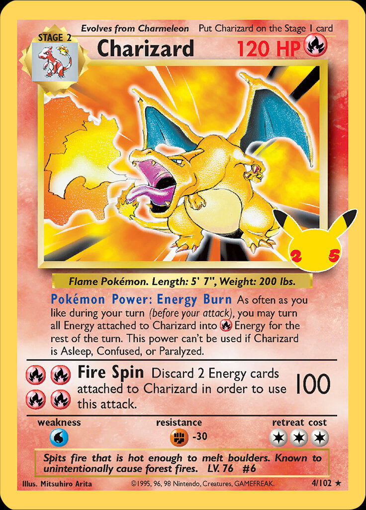 Charizard (4/102) [Celebrations: 25th Anniversary - Classic Collection] - Card Brawlers | Quebec | Canada | Yu-Gi-Oh!