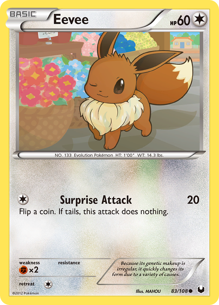 Eevee (83/108) [Black & White: Dark Explorers] - Card Brawlers | Quebec | Canada | Yu-Gi-Oh!