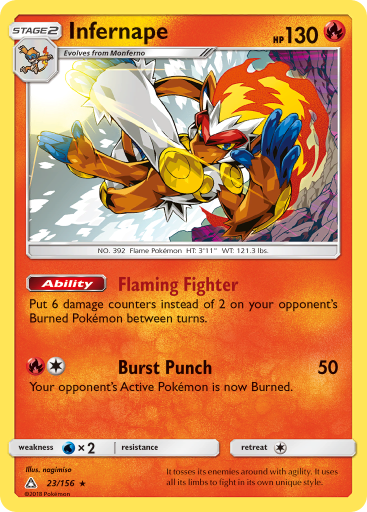 Infernape (23/156) [Sun & Moon: Ultra Prism] - Card Brawlers | Quebec | Canada | Yu-Gi-Oh!