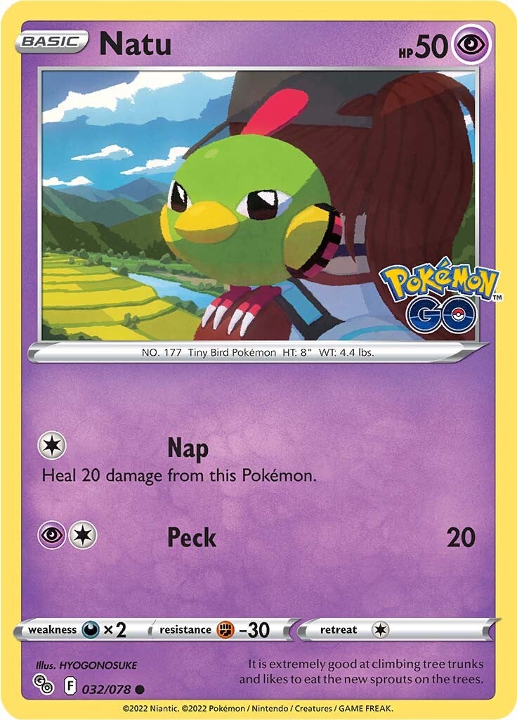 Natu (032/078) [Pokémon GO] - Card Brawlers | Quebec | Canada | Yu-Gi-Oh!