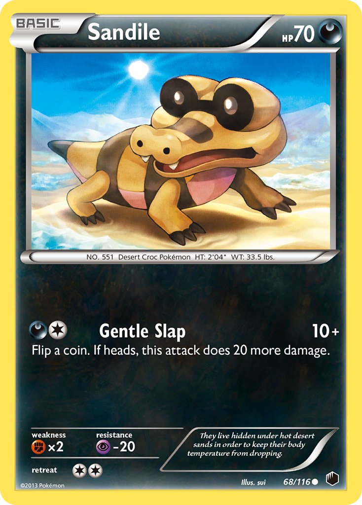 Sandile (68/116) [Black & White: Plasma Freeze] - Card Brawlers | Quebec | Canada | Yu-Gi-Oh!