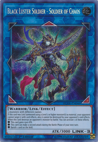 Black Luster Soldier - Soldier of Chaos [BLHR-EN046] Secret Rare - Card Brawlers | Quebec | Canada | Yu-Gi-Oh!