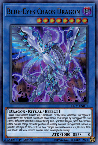 Blue-Eyes Chaos Dragon [LED3-EN001] Ultra Rare - Card Brawlers | Quebec | Canada | Yu-Gi-Oh!