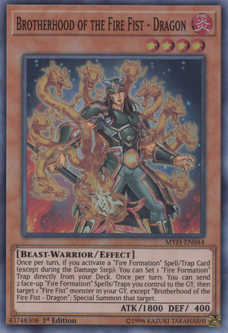 Brotherhood of the Fire Fist - Dragon [MYFI-EN044] Super Rare - Card Brawlers | Quebec | Canada | Yu-Gi-Oh!