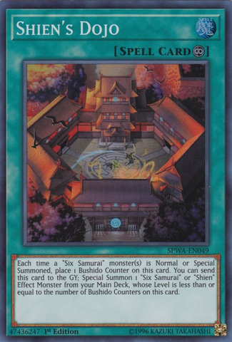 Shien's Dojo [SPWA-EN049] Super Rare - Yu-Gi-Oh! - Card Brawlers | Quebec | Canada |