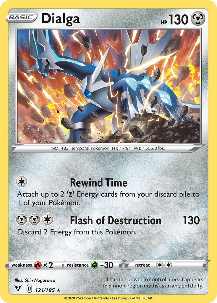 Dialga (121/185) [Sword & Shield: Vivid Voltage] - Card Brawlers | Quebec | Canada | Yu-Gi-Oh!
