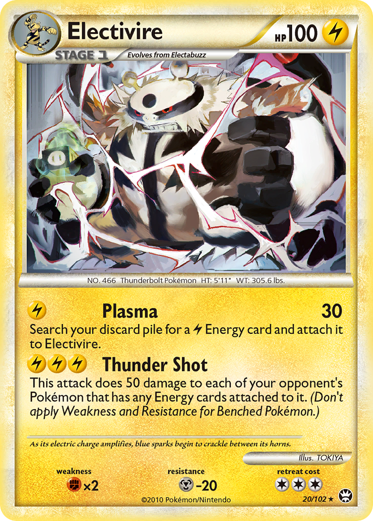 Electivire (20/102) [HeartGold & SoulSilver: Triumphant] - Card Brawlers | Quebec | Canada | Yu-Gi-Oh!