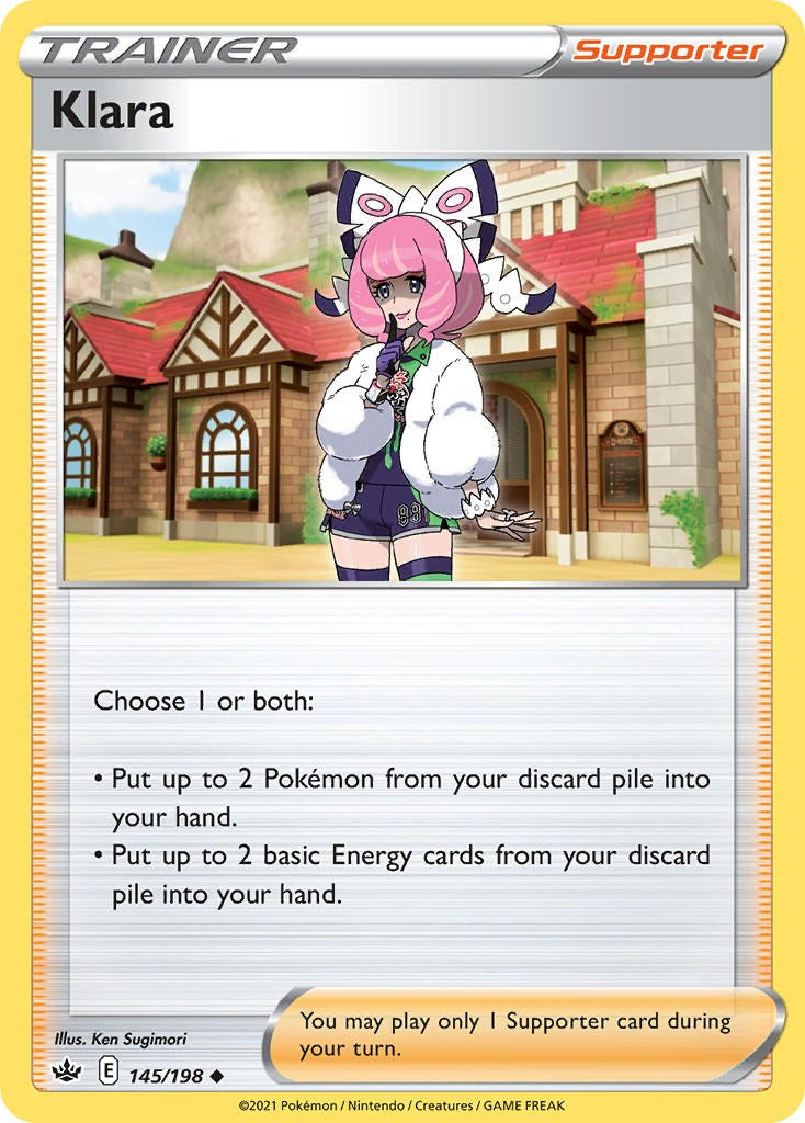 Klara (145/198) (Cosmos Foil) [Sword & Shield: Chilling Reign] - Card Brawlers | Quebec | Canada | Yu-Gi-Oh!
