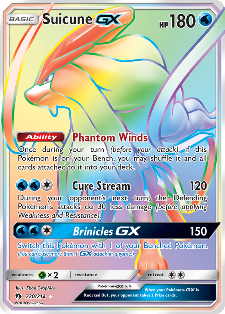 Suicune GX (220/214) [Sun & Moon: Lost Thunder] - Card Brawlers | Quebec | Canada | Yu-Gi-Oh!