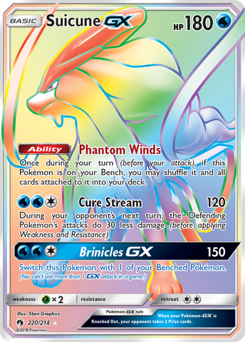 Suicune GX (220/214) [Sun & Moon: Lost Thunder] - Card Brawlers | Quebec | Canada | Yu-Gi-Oh!