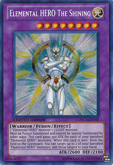 Elemental Hero The Shining [PRC1-ENV01] Secret Rare - Card Brawlers | Quebec | Canada | Yu-Gi-Oh!