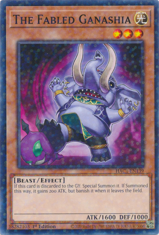 The Fabled Ganashia (Duel Terminal) [HAC1-EN139] Common - Card Brawlers | Quebec | Canada | Yu-Gi-Oh!