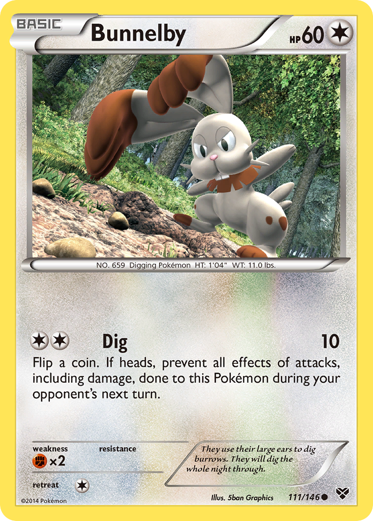 Bunnelby (111/146) [XY: Base Set] - Card Brawlers | Quebec | Canada | Yu-Gi-Oh!
