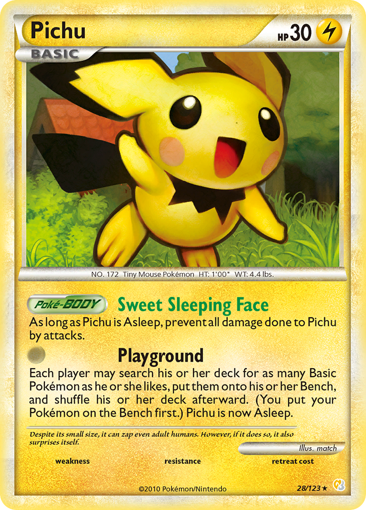 Pichu (28/123) [HeartGold & SoulSilver: Base Set] - Card Brawlers | Quebec | Canada | Yu-Gi-Oh!