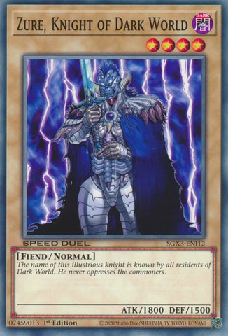 Zure, Knight of Dark World [SGX3-ENI12] Common - Card Brawlers | Quebec | Canada | Yu-Gi-Oh!