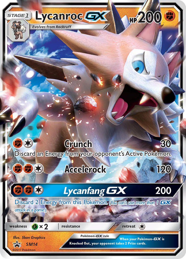Lycanroc GX (SM14) [Sun & Moon: Black Star Promos] - Card Brawlers | Quebec | Canada | Yu-Gi-Oh!