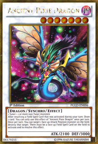 Ancient Pixie Dragon [PGLD-EN006] Gold Secret Rare - Card Brawlers | Quebec | Canada | Yu-Gi-Oh!