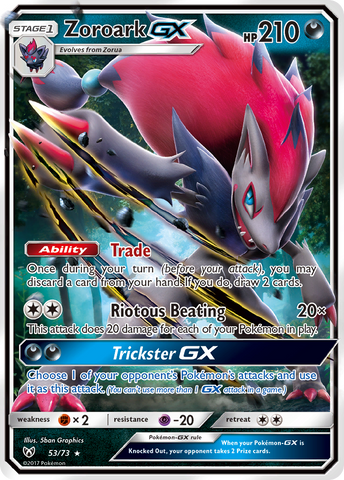 Zoroark GX (53/73) [Sun & Moon: Shining Legends] - Card Brawlers | Quebec | Canada | Yu-Gi-Oh!