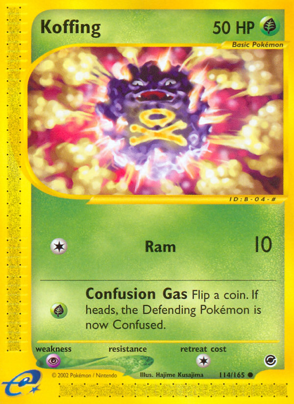 Koffing (114/165) [Expedition: Base Set] - Card Brawlers | Quebec | Canada | Yu-Gi-Oh!