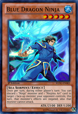 Blue Dragon Ninja [REDU-EN083] Super Rare - Card Brawlers | Quebec | Canada | Yu-Gi-Oh!