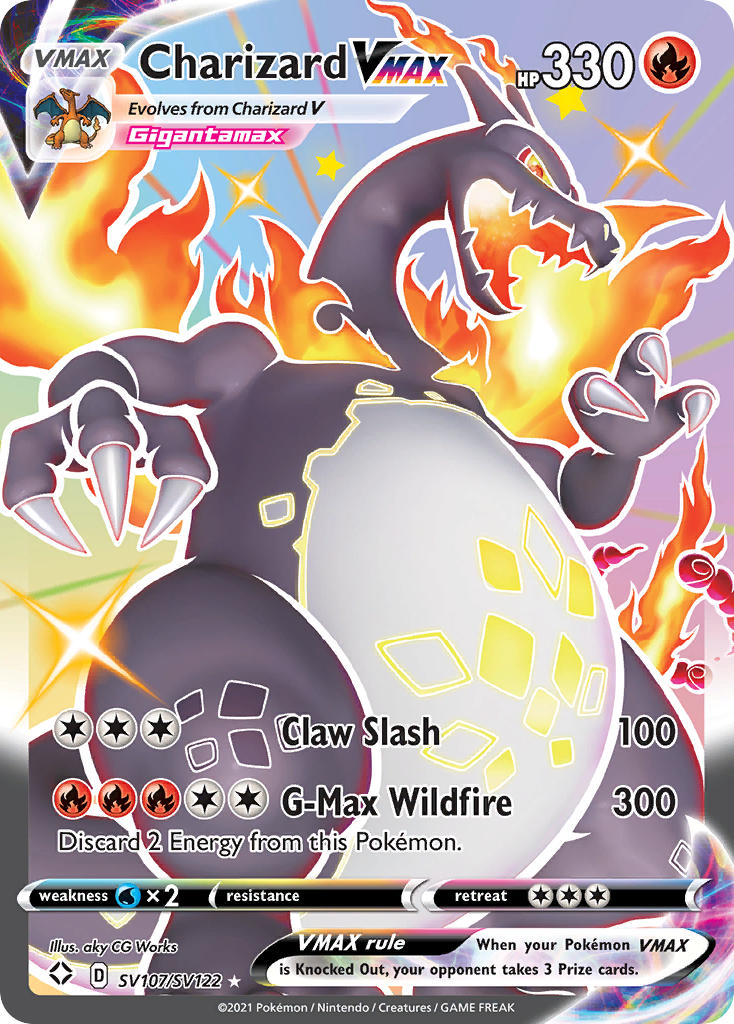 Charizard VMAX (SV107/SV122) [Sword & Shield: Shining Fates] - Card Brawlers | Quebec | Canada | Yu-Gi-Oh!