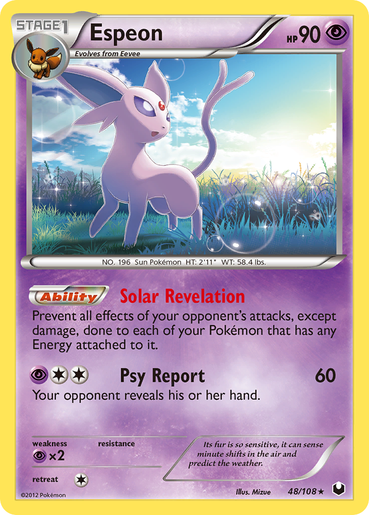 Espeon (48/108) [Black & White: Dark Explorers] - Card Brawlers | Quebec | Canada | Yu-Gi-Oh!