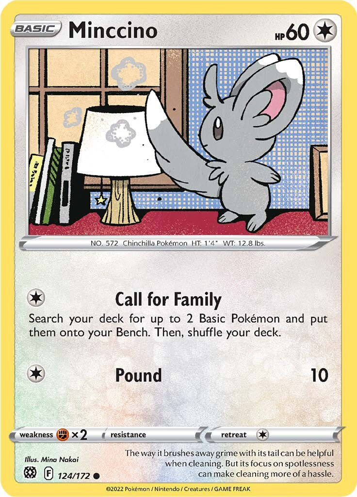 Minccino (124/172) [Sword & Shield: Brilliant Stars] - Card Brawlers | Quebec | Canada | Yu-Gi-Oh!