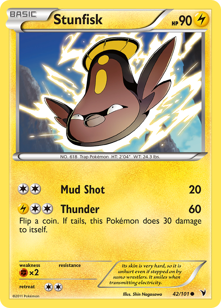 Stunfisk (42/101) [Black & White: Noble Victories] - Card Brawlers | Quebec | Canada | Yu-Gi-Oh!