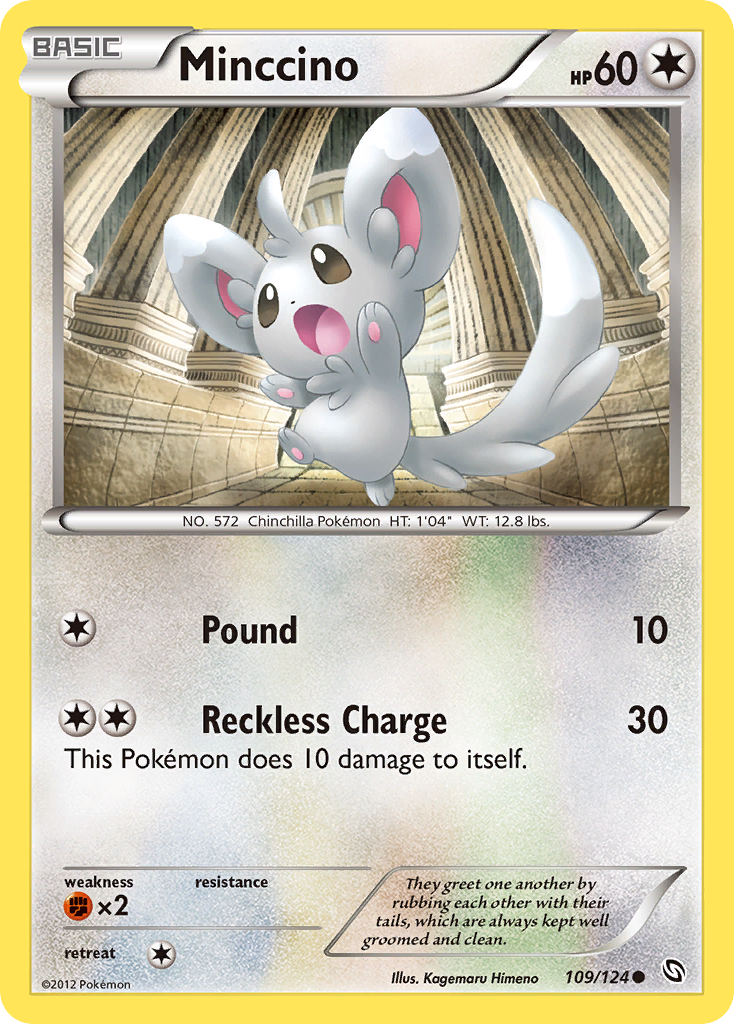 Minccino (109/124) [Black & White: Dragons Exalted] - Card Brawlers | Quebec | Canada | Yu-Gi-Oh!